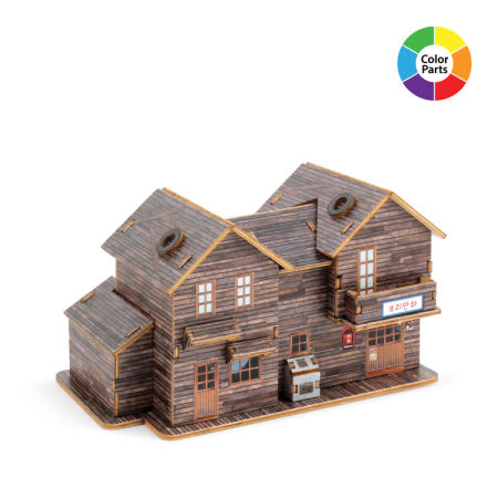 세이오 영공방 16000 만들기 미니 목재 청계천 판잣집1