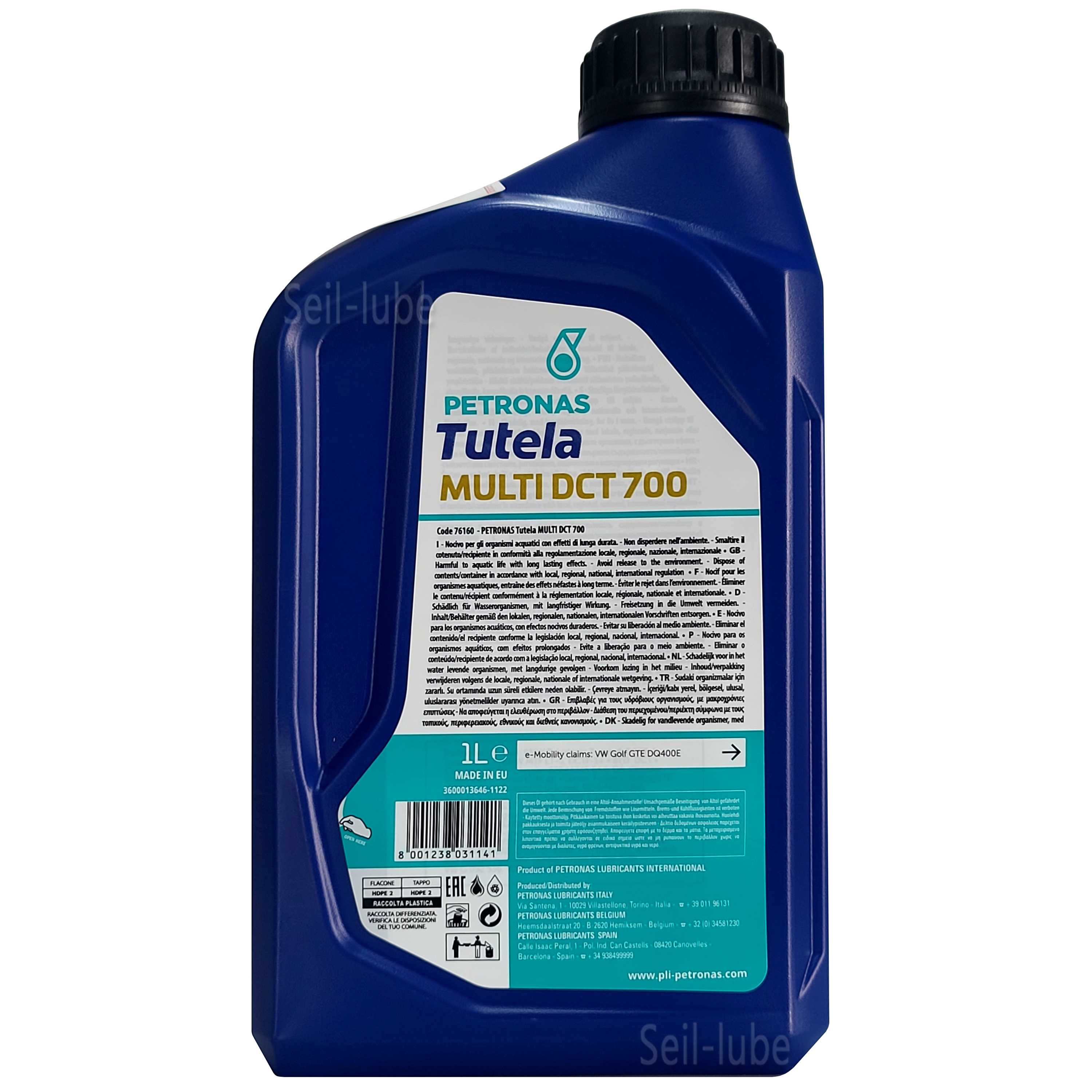 페트로나스 튜텔라 멀티 DCT 700 무색 1L 1개 100% 합성 장수명 습식 듀얼 클러치 미션오일 (6단 7단 DCT DSG 게트락 BMW 아우디 폭스바겐 르노 포드) 이태리산 - 상세 이미지 2