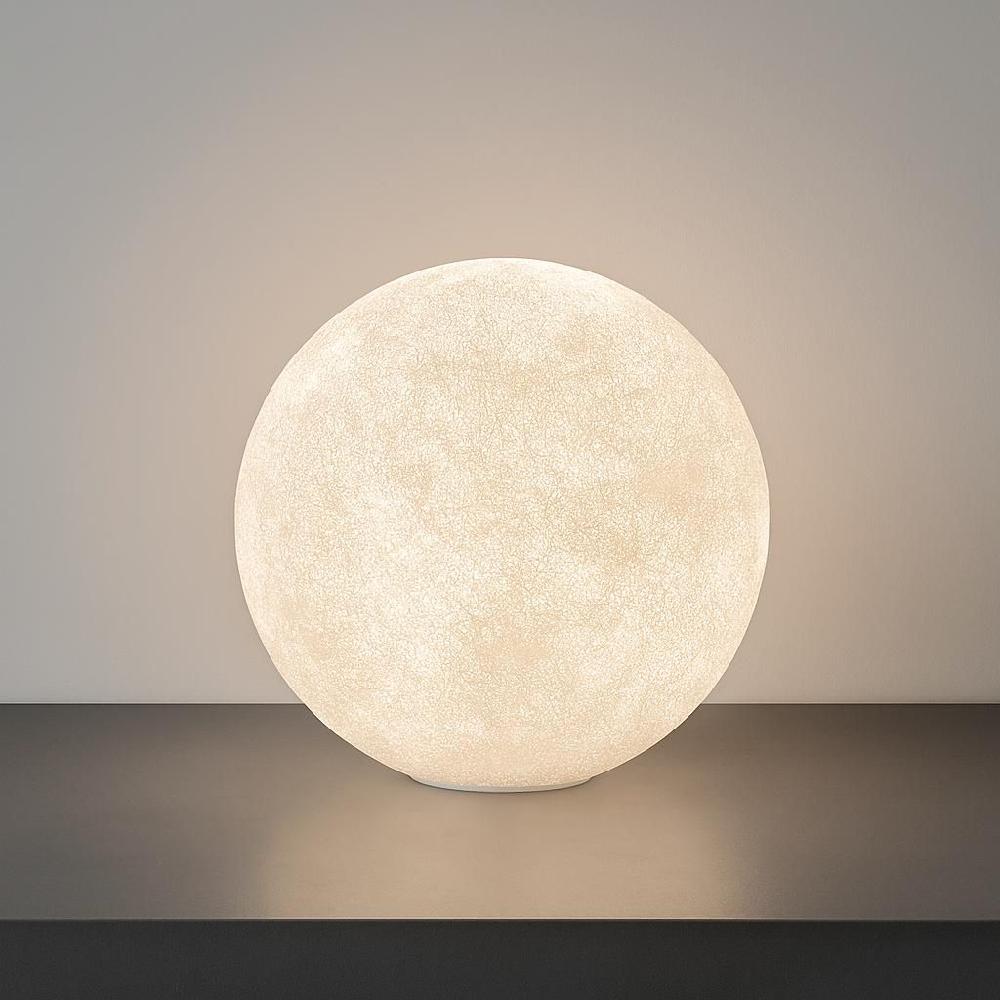 달조명 실내 LED 무드등 거실 침실 감성 조명 대형 화이트 80 CM - 메인 이미지