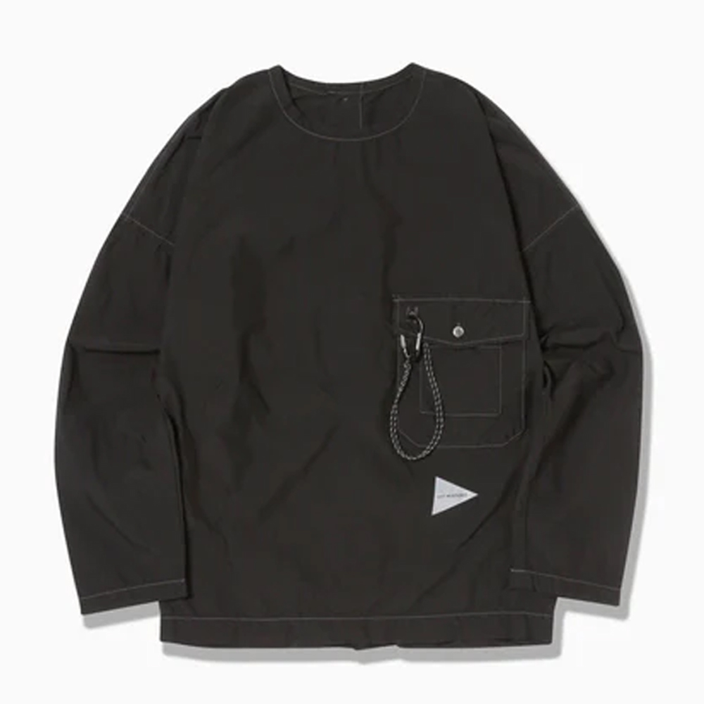 앤드원더 티셔츠 CORDURA typewriter LS pullover (W) 긴팔 5745283072 - 상세 이미지 2