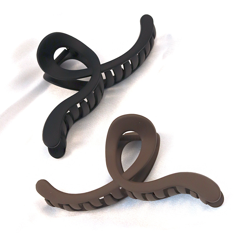 무광 웨이브 유니크 집게핀 N996 - 상세 이미지 4