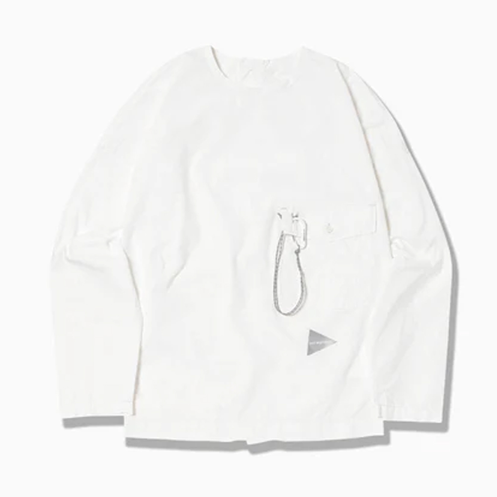 앤드원더 티셔츠 CORDURA typewriter LS pullover (W) 긴팔 5745283072 - 상세 이미지 3