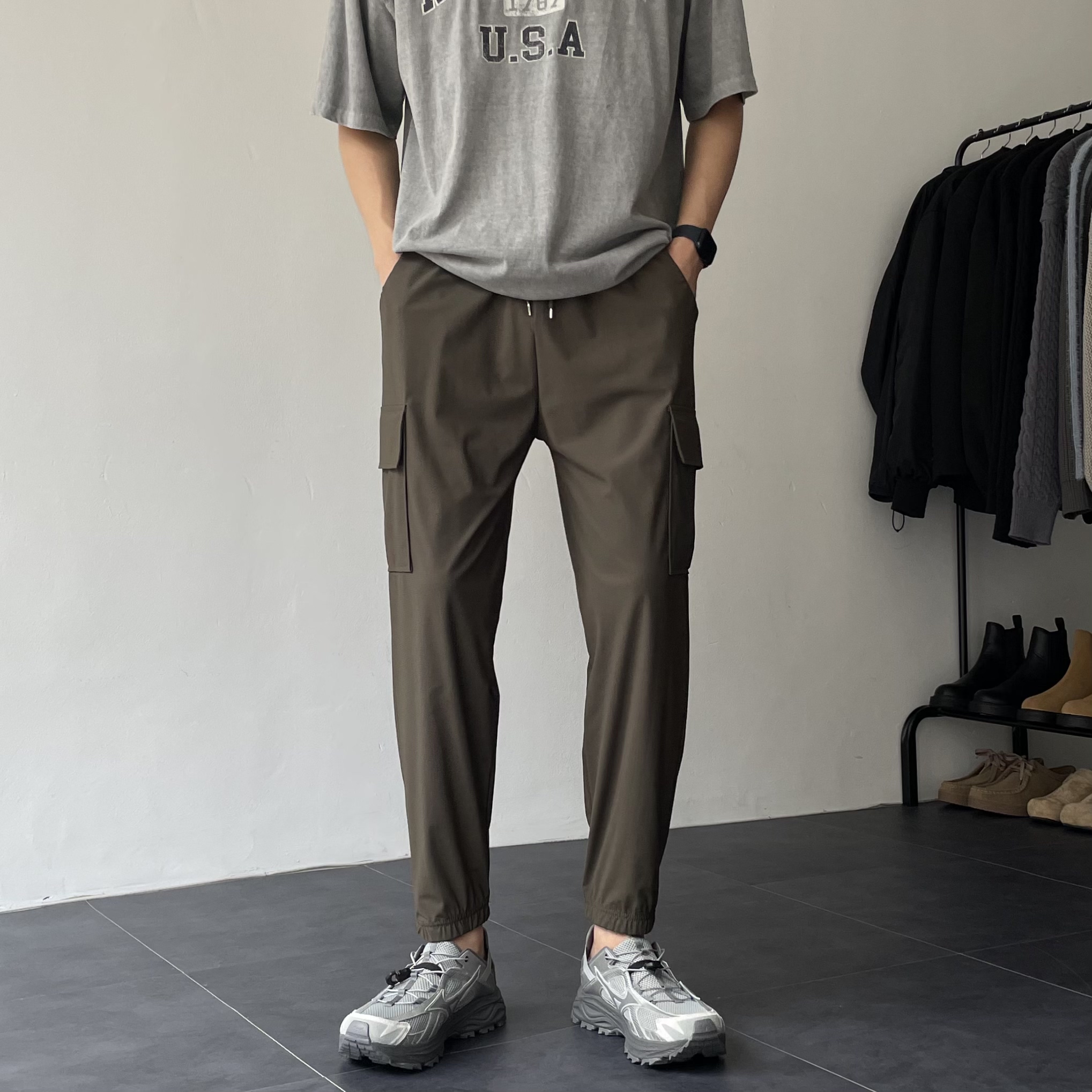 카고조거팬츠 여름카고바지 남자냉장고바지 쿨링조거팬츠 - 상세 이미지 2