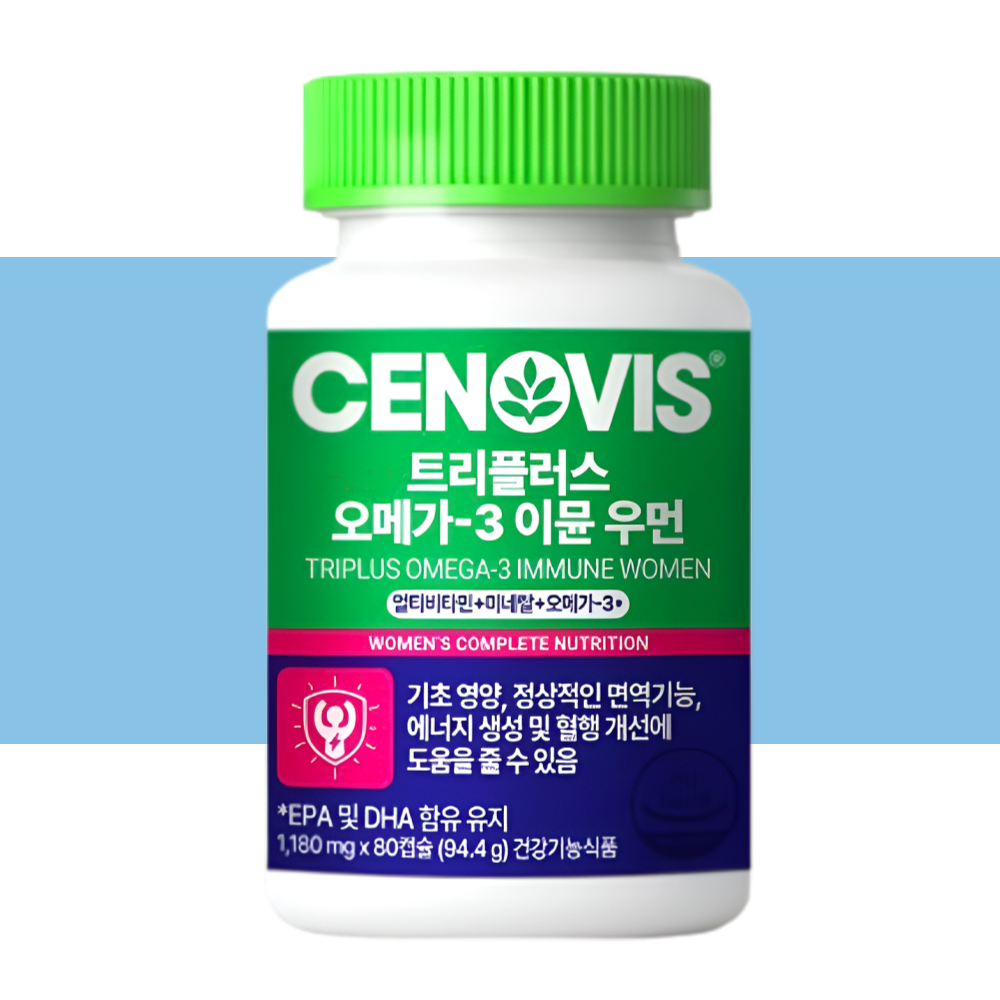 세노비스 트리플러스 오메가3 이뮨 우먼 멀티비타민 미네랄 80캡슐X1박스
