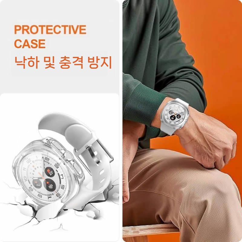 갤럭시 워치8 클래식 울트라 스트랩 메탈 매쉬 밀라노 밴드 액정 케이스 - 상세 이미지 3