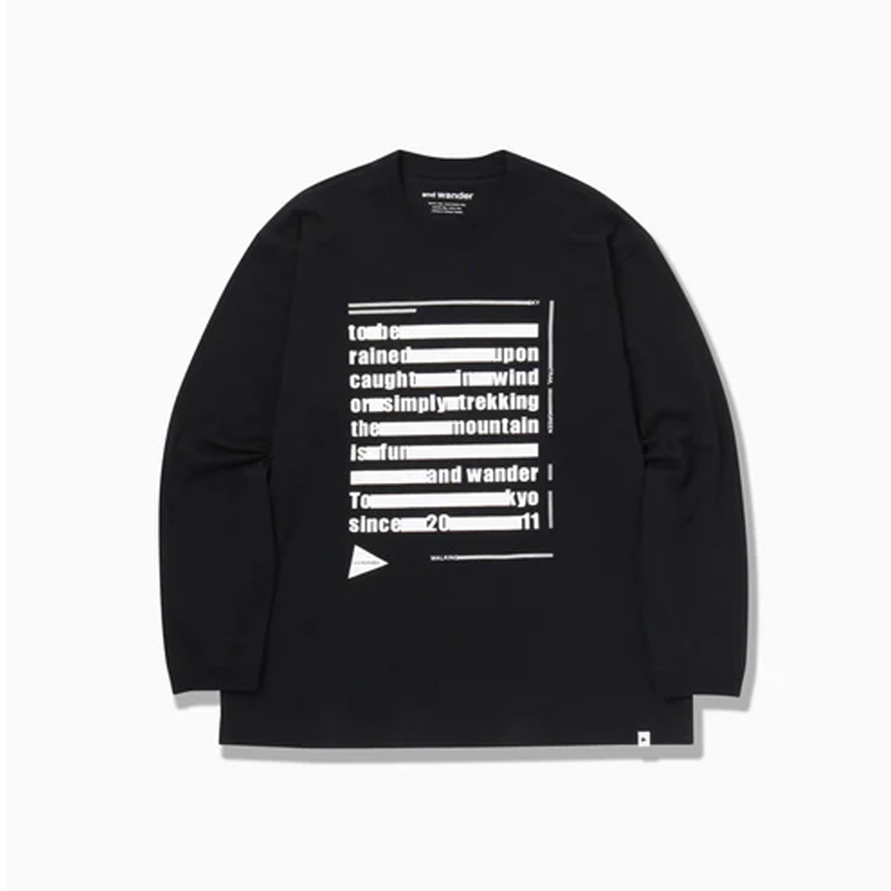 앤드원더 티셔츠 typography printed LS T 남녀공용 5745284089 - 상세 이미지 4