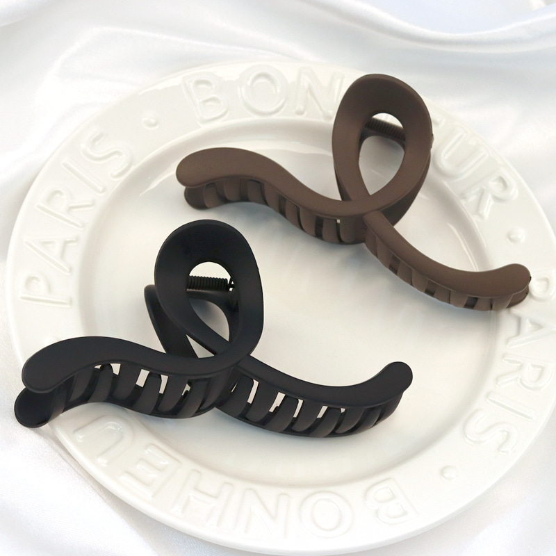 무광 웨이브 유니크 집게핀 N996 - 상세 이미지 5