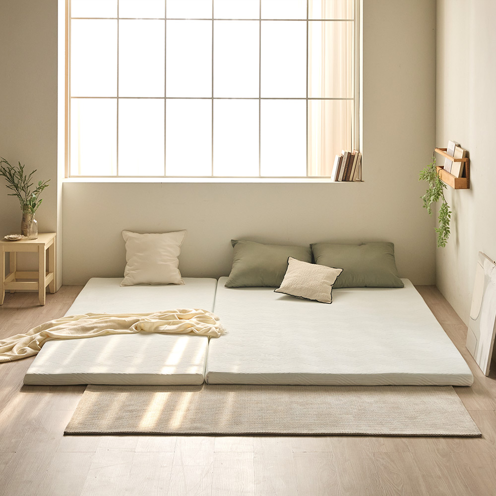 베네베딩 메모리폼 거실 바닥 토퍼 매트리스