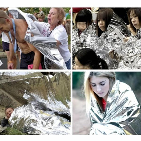 비상 담요 은박 보온 응급 싸개 블랭킷 안전 용품 시 대비 덮개 냉방 구호 매트 구급