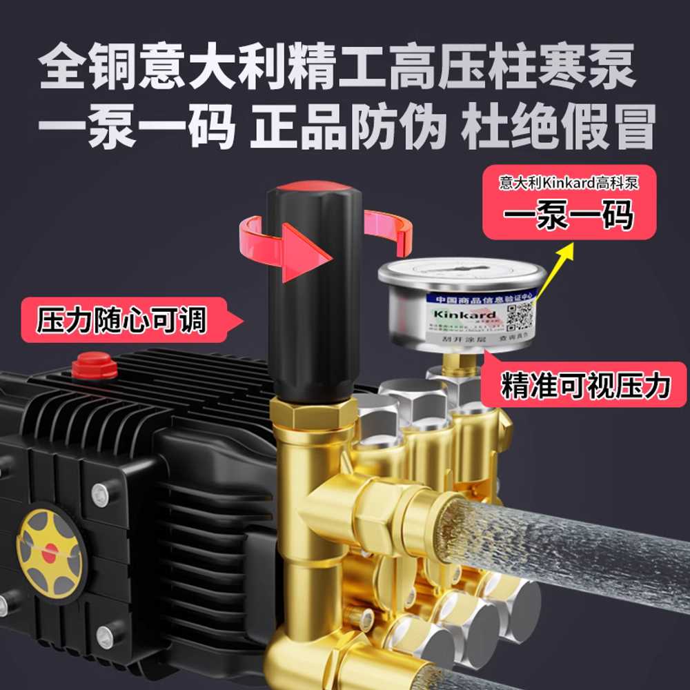 전기 고압세척기 고압 브러시리스 물총 세차 호스 3.0KW - 상세 이미지 2