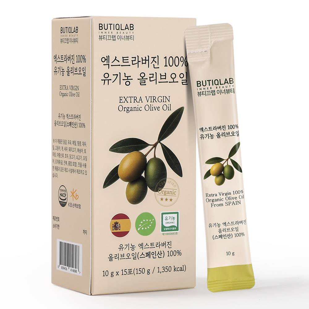 뷰티끄랩 이너뷰티 올리브오일 올리브유 스틱 엑스트라버진 100% 유기농 10g x 15포 - 상세 이미지 4