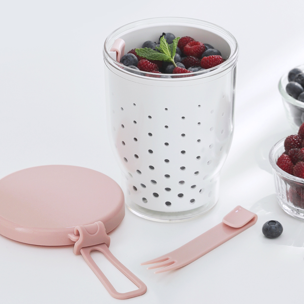 1+1 네오플램 후르츠팟 샐러드 과일컵 700ml, 아이보리 2p - 상세 이미지 5