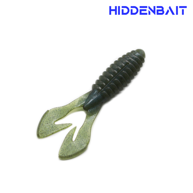 히든베이트 팔라스 호그웜 배스웜 배스루어 소프트베이트 H007 PUMPKIN RED, 9.5cm(3.7inch) - 상세 이미지 4