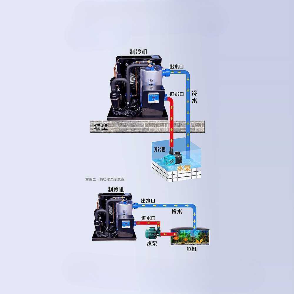 대형 수족관 냉각기 고성능 수온 조절기 물고기 해수 3HP 단일 냉각(220V) - 상세 이미지 3