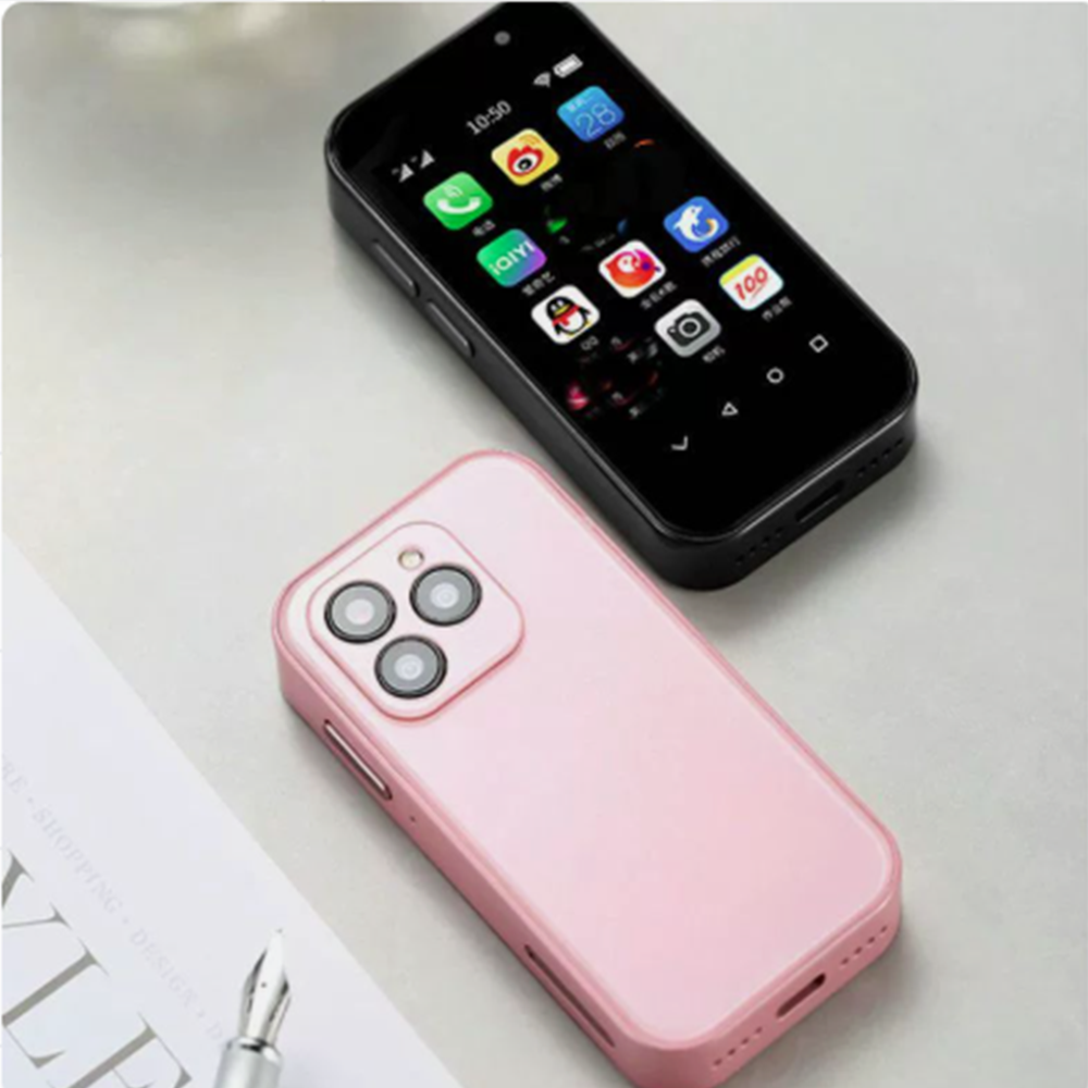 SOYES K99 소형 미니 휴대폰 스마트폰 세컨 투폰 핸드폰 2GB+16GB 일반판 핑크 - 상품 이미지