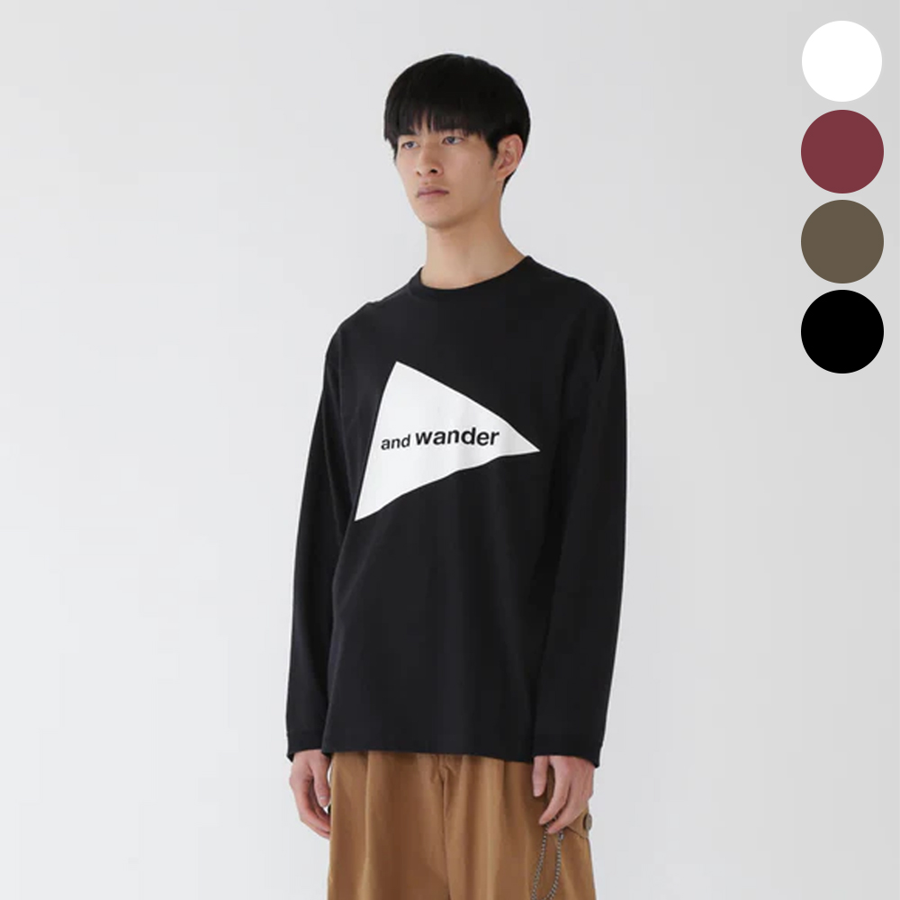앤드원더 티셔츠 and wander logo LS T 남녀공용 5745284087 - 상품 이미지