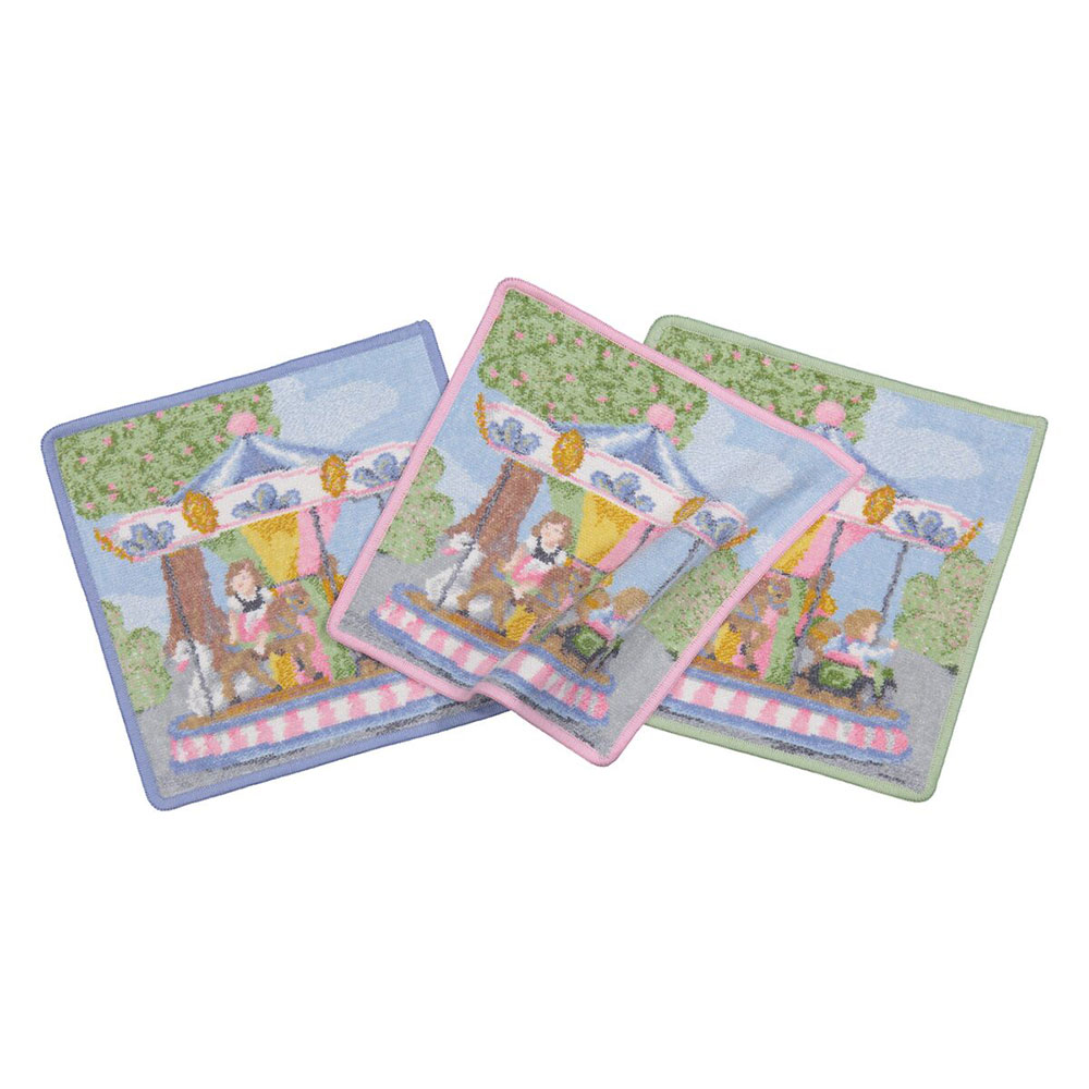 훼이라 놀이동산 페이스타월 캔디핑크 25x25cm 독일직수입 먼지없는 프리미엄 유아손수건