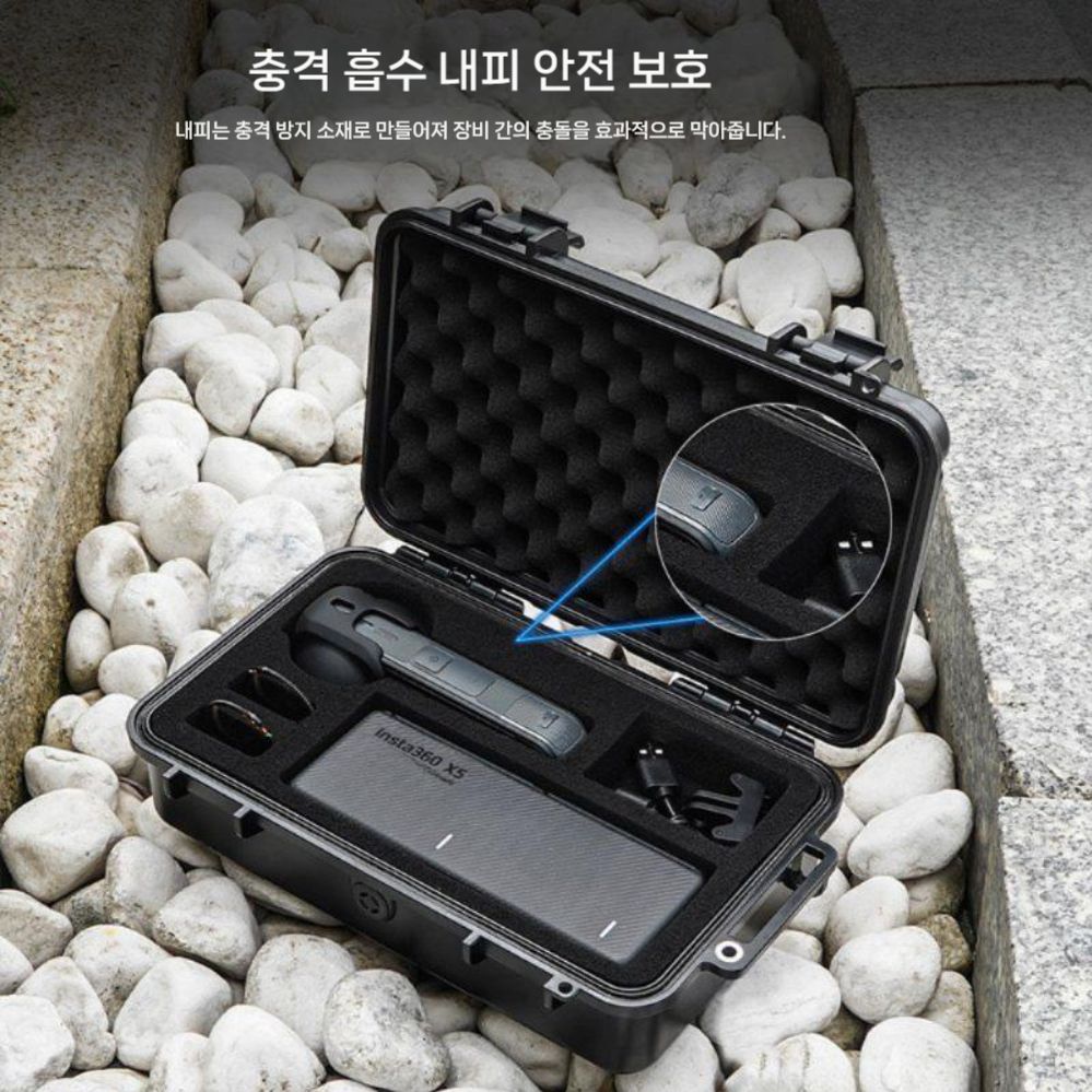 인스타360 x5 가방 악세서리 스토리지 박스 보호 휴대용 안전 방수 파우치 - 상세 이미지 3