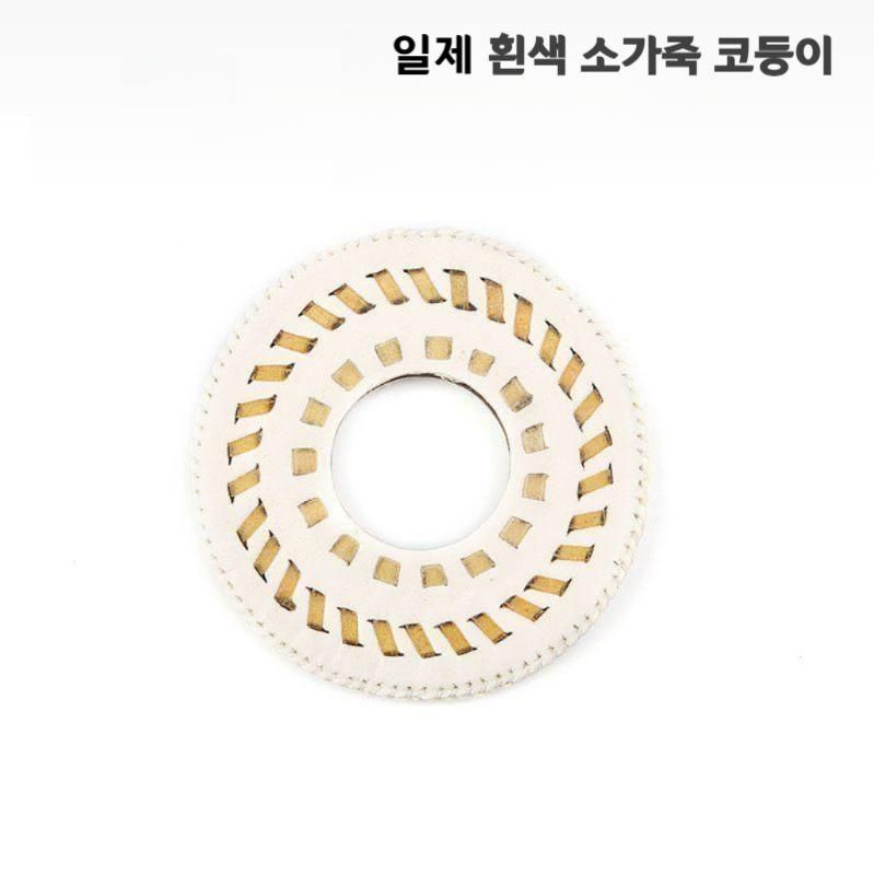 일제 죽도 코등이 위빙 가죽 고급 목검 받침대 특제 2중봉합 가죽 코등이 - 상세 이미지 5