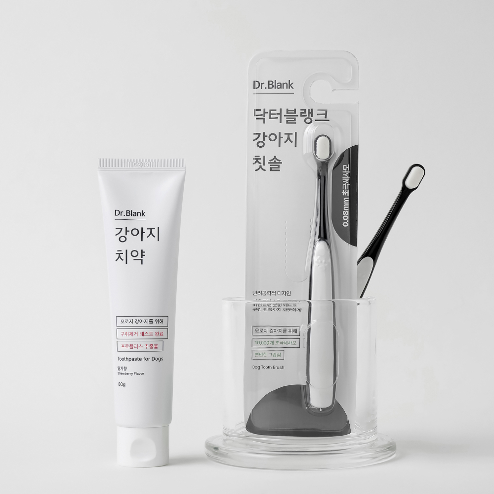 닥터블랭크 강아지 치약+칫솔 세트 - 상세 이미지 2