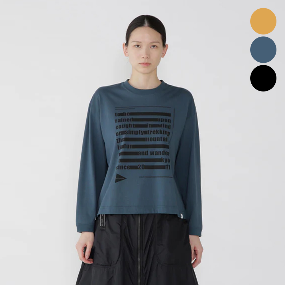 앤드원더 티셔츠 typography printed LS T 남녀공용 5745284089 - 상품 이미지