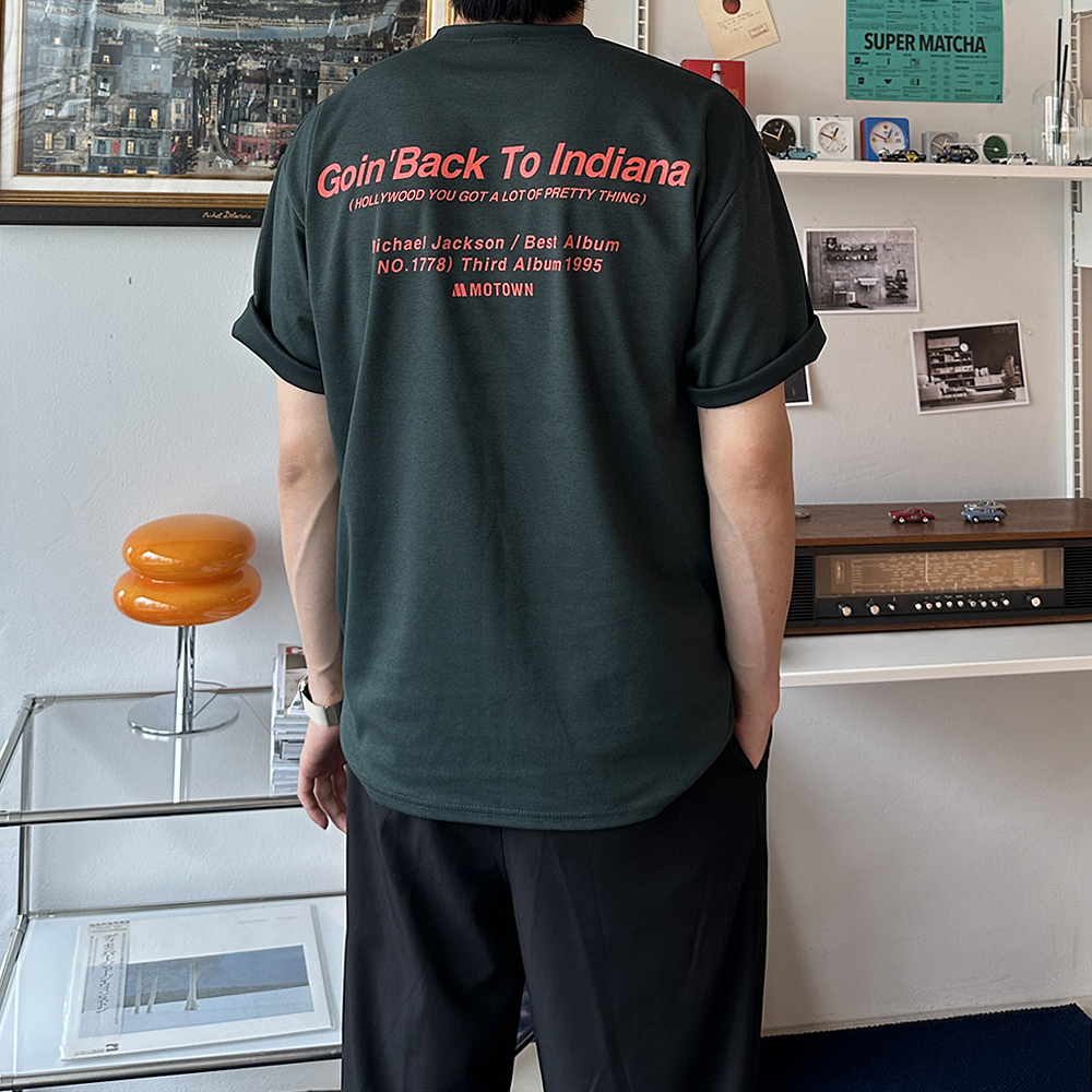 남자 반팔티 레터링 오버핏 여름 흰색 커플 반팔티 - 상세 이미지 2