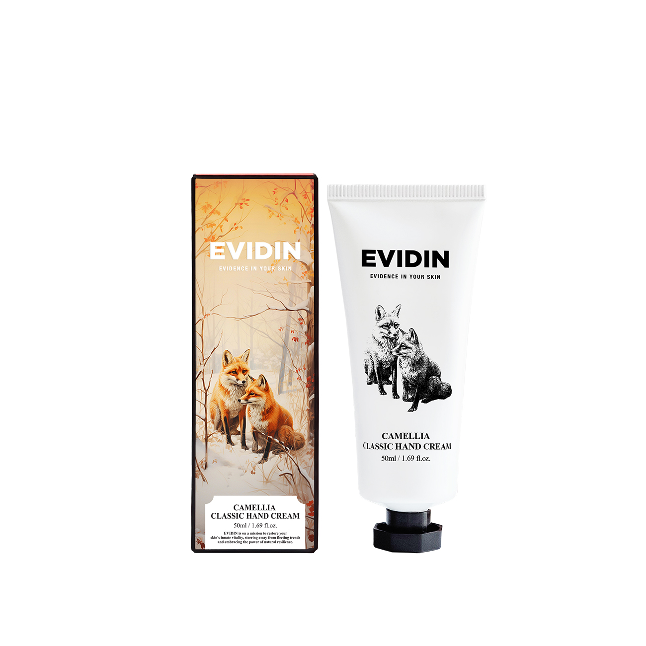 [피크닉세트] 에비딘 까멜리아 클래식 핸드크림 50ml 1개 X 에비딘 까멜리아 마일드 선크림 50ml (SPF50+ PA++++) 1개 - 상세 이미지 2