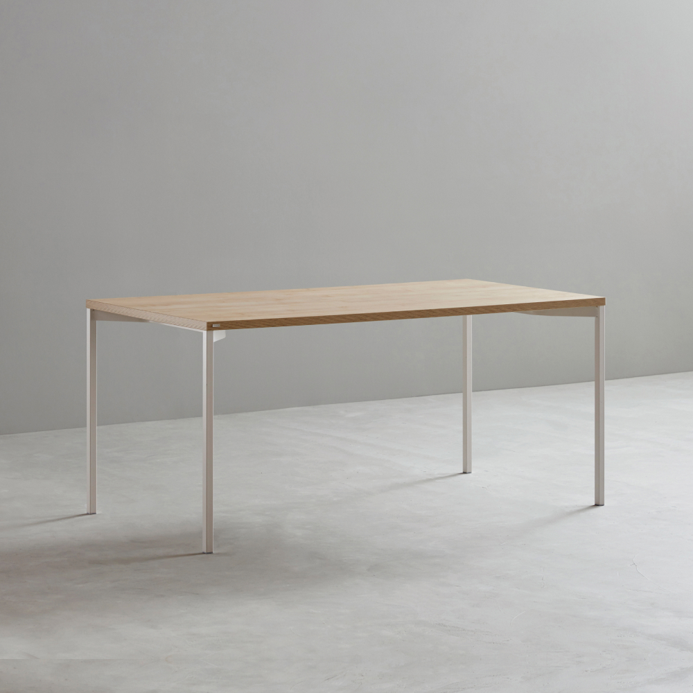 데스커 베이직 책상 1400x800mm, 메이플+화이트 - 상품 이미지