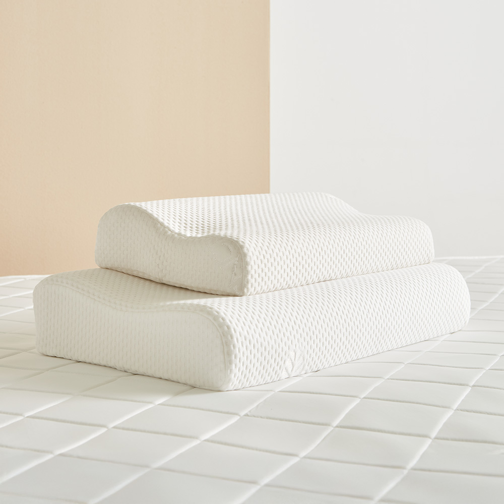 프로텍트어베드 알러씰 진드기차단 텐셀 메모리폼 땅콩 웨이브 경추 베개 44X20