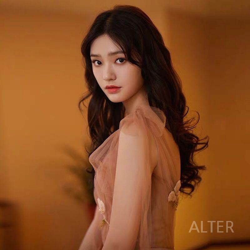 피로연 드레스 이브닝 모던 셀프 웨딩 쉬폰 무대 촬영 롱드레스 드레스 XS - 상세 이미지 5