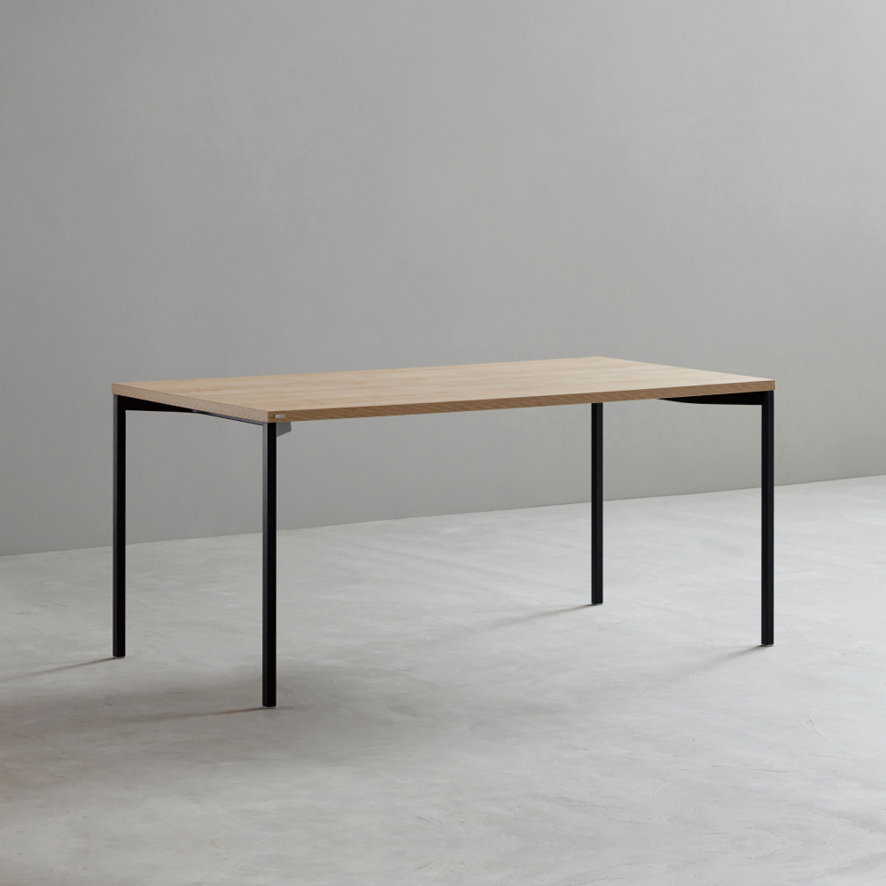 데스커 베이직 책상 1400x800mm, 메이플+빈티지블랙 - 상품 이미지