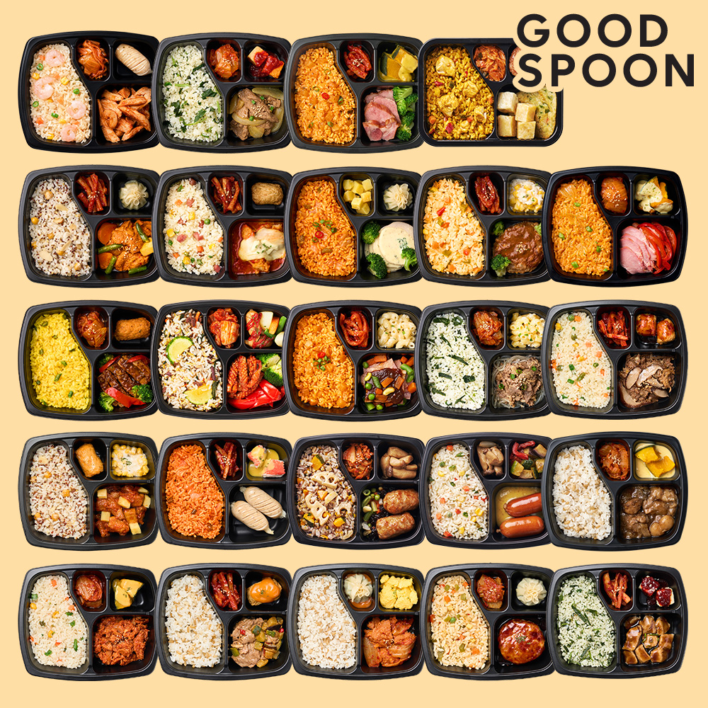 굿스푼 맛있는 밥/반찬 [시즌1+2+3+4] 24종 24팩 한달 식사대용 간편 식단 건강 도시락