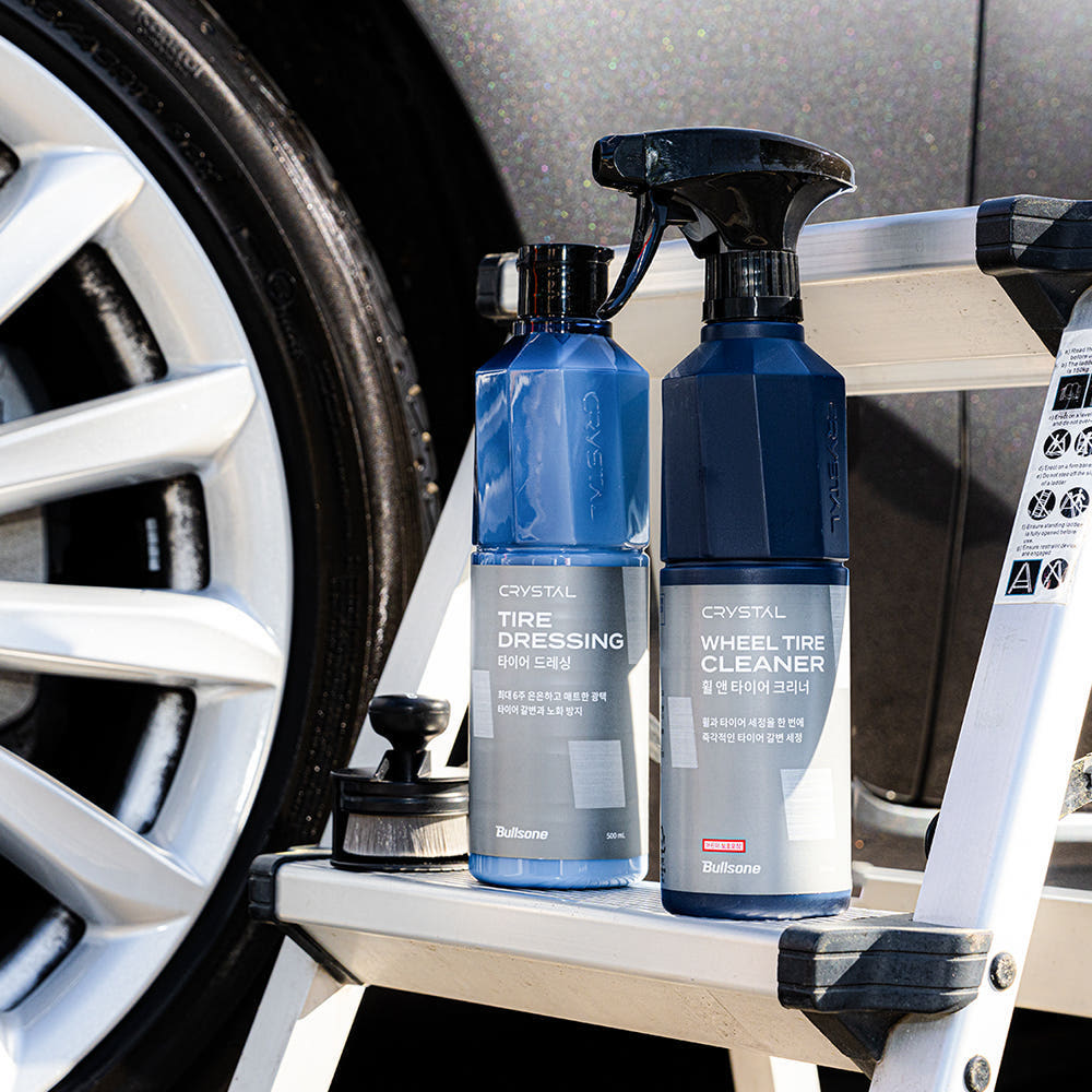 [불스원] 크리스탈 세차용품 세차광 휠&타이어 광택 세정  3종 세트