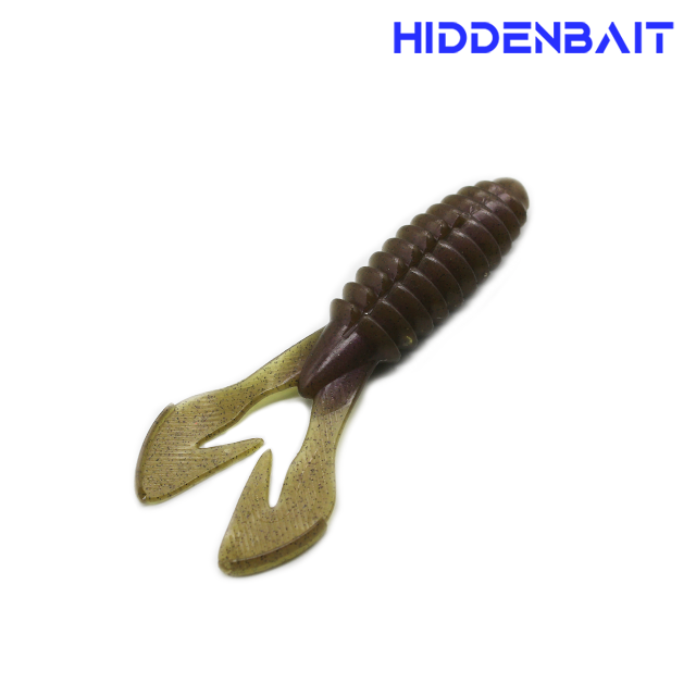 히든베이트 팔라스 호그웜 배스웜 배스루어 소프트베이트 H007 PUMPKIN RED, 9.5cm(3.7inch) - 상세 이미지 5