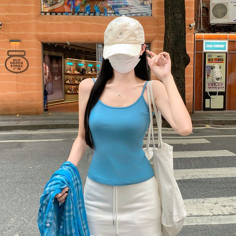 여자 여름 시스루 격자무늬 루즈핏 폴로카라 긴팔 셔츠 나시 코디 여리여리 데일리 캐주얼룩 TZ07486 - 상세 이미지 3