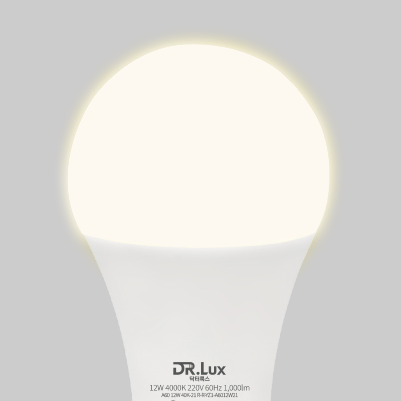 LED 전구 램프 12W, 주백색, 60개