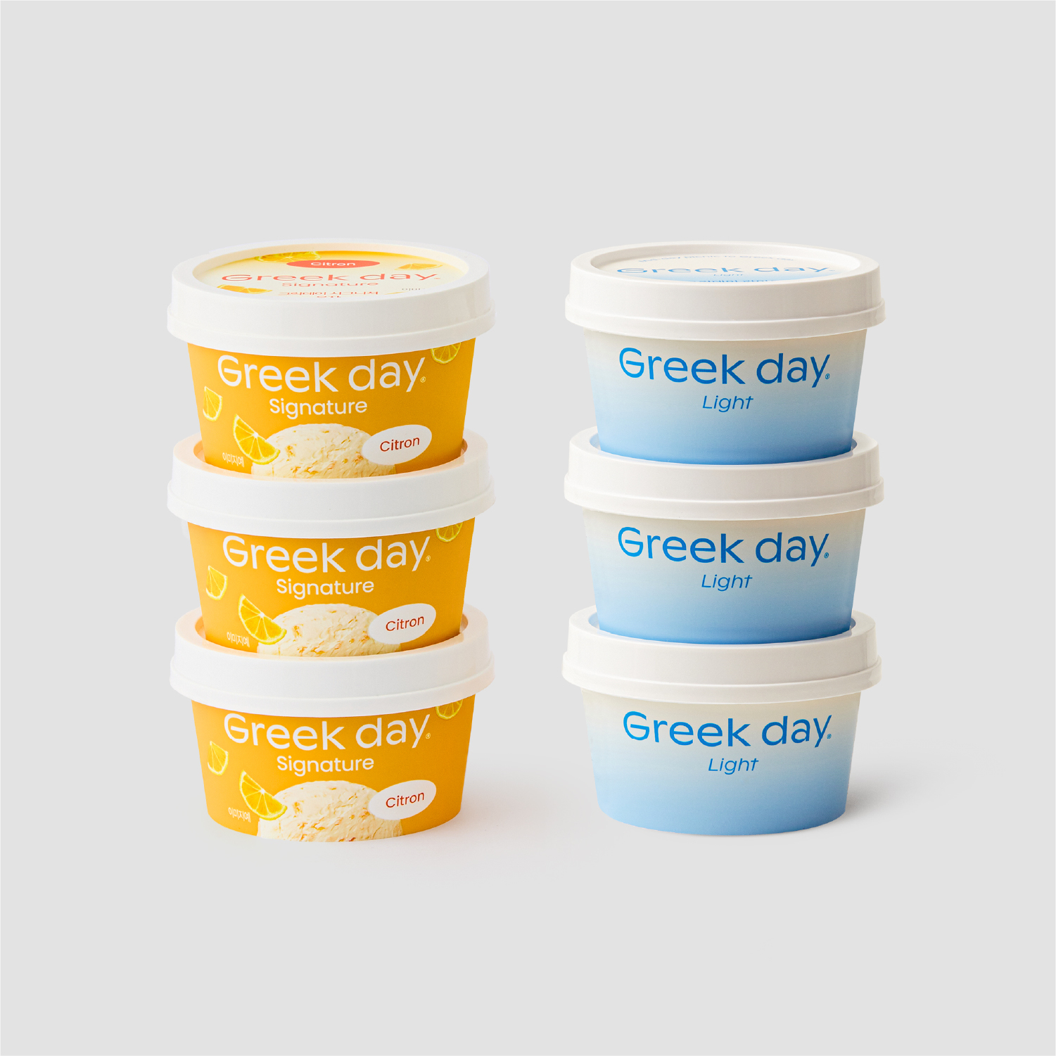 그릭데이 유자 라이트 패키지 (유자100g 3개 + 라이트100g 3개)