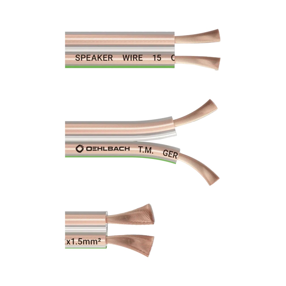 Oehlbach 오엘바흐 SPEAKER WIRE SP-15 스피커 케이블 2 x 1.5mm² 투명 1롤 20M (D1C105) - 상세 이미지 3