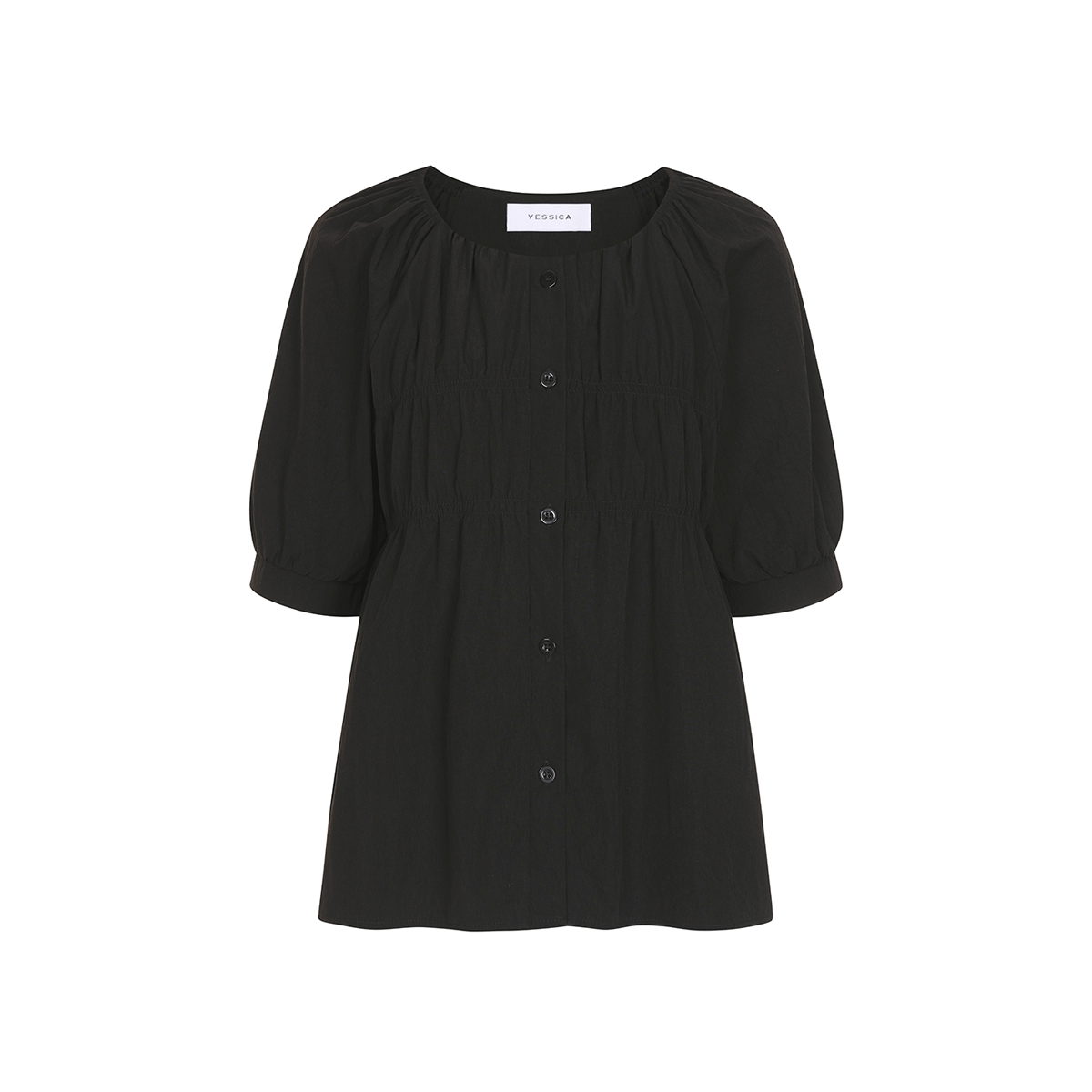 예시카 스모킹 볼륨 소프트 블라우스 YJ7BL243 - 상세 이미지 3