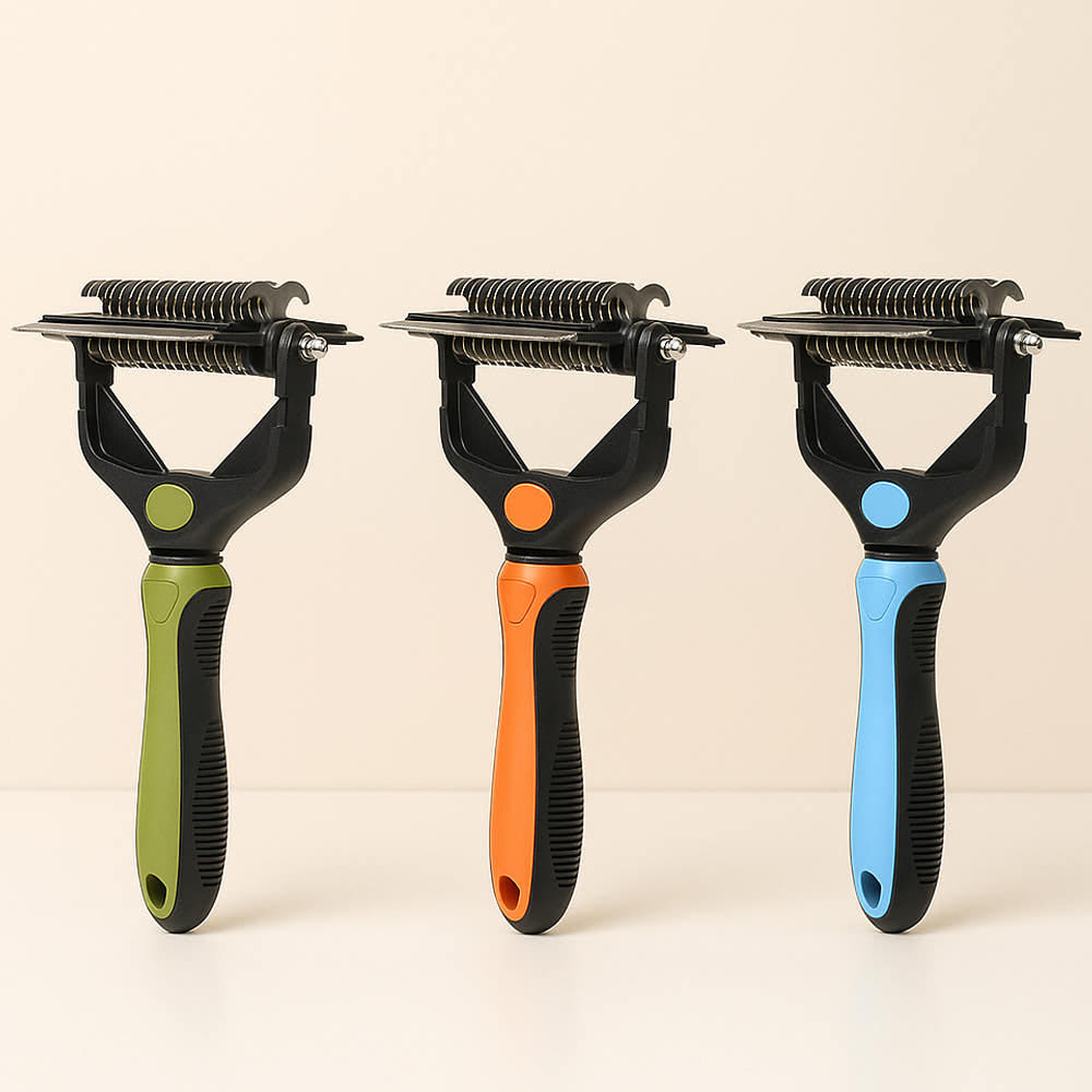 쭈쭈야 강아지빗 고양이 올케어 털갈이 빗 죽은털 엉킨털 헤어볼 디매팅 일자 브러쉬 대형견