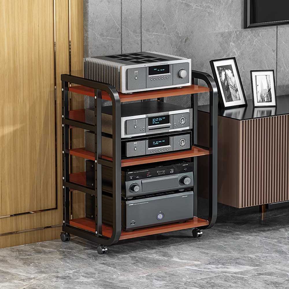 오디오 랙 앰프 장비 홈시어터 스피커 다층 수납 캐비닛 3단 - 상세 이미지 2