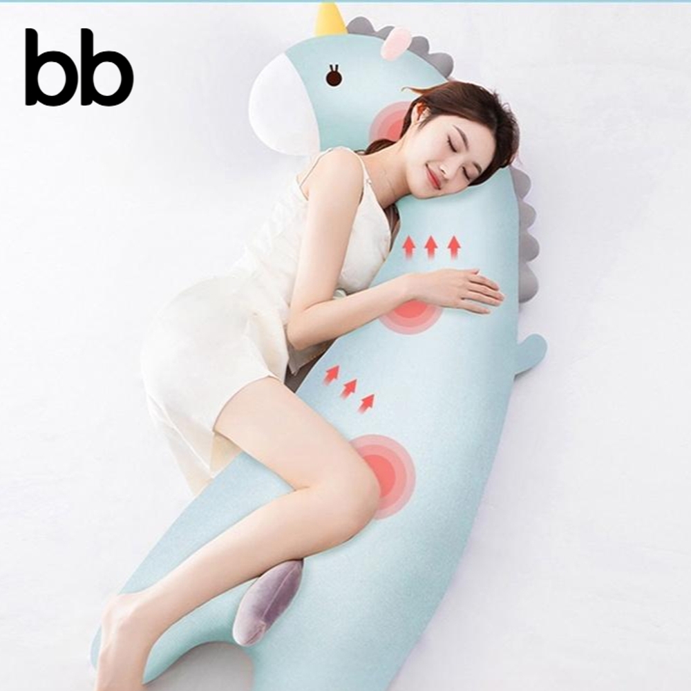 바디필로우 쿨링 냉감 여름 쿠션 베개 긴베개 롱쿠션 아이스 안고자는 시원한 대형 동물 유니콘 블루 80 - 상세 이미지 2