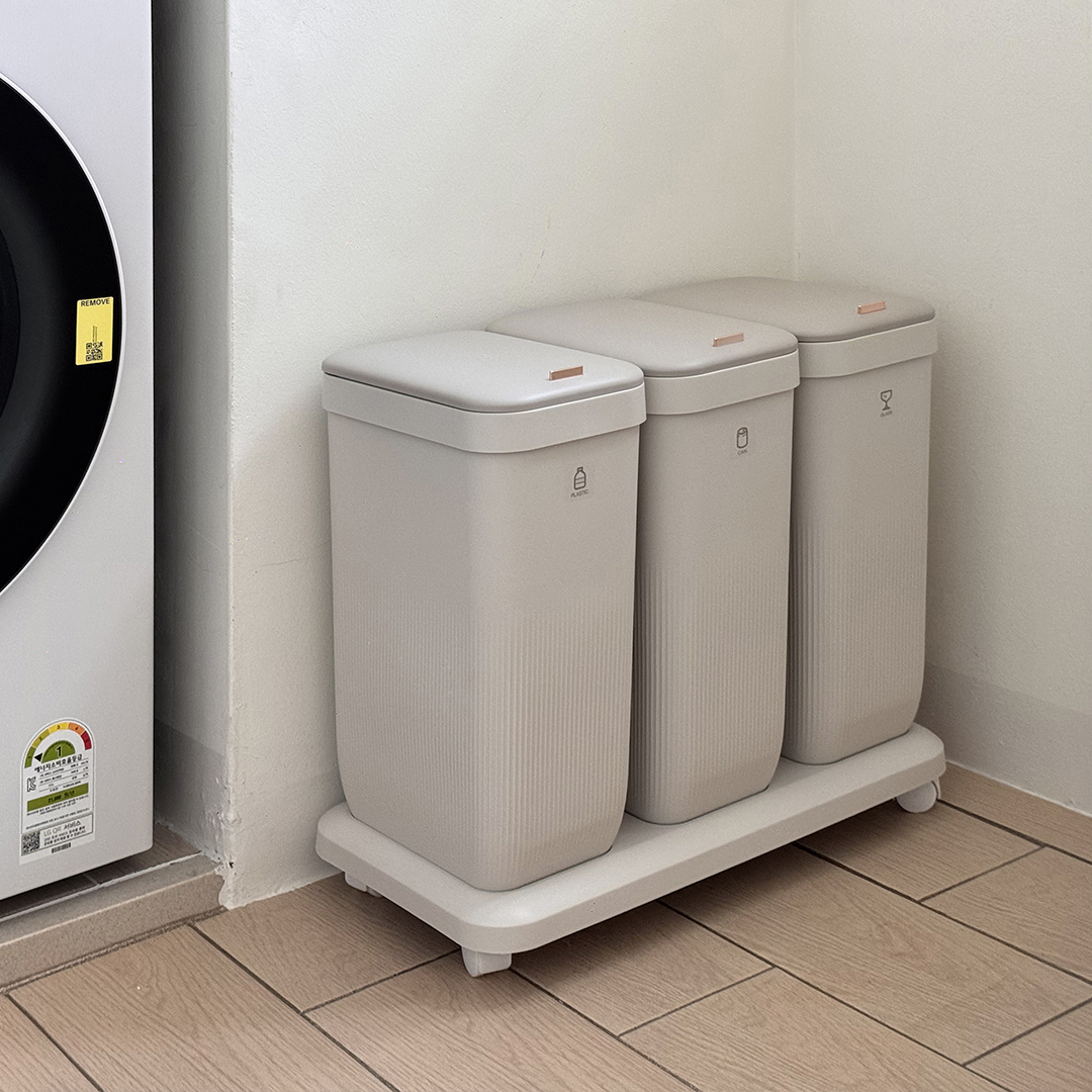 플루딕 가정용 재활용 분리수거함 3P 세트