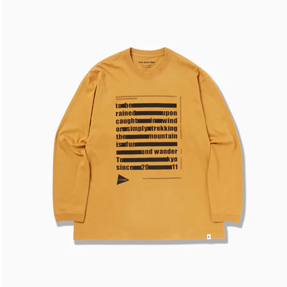앤드원더 티셔츠 typography printed LS T 남녀공용 5745284089 - 상세 이미지 5