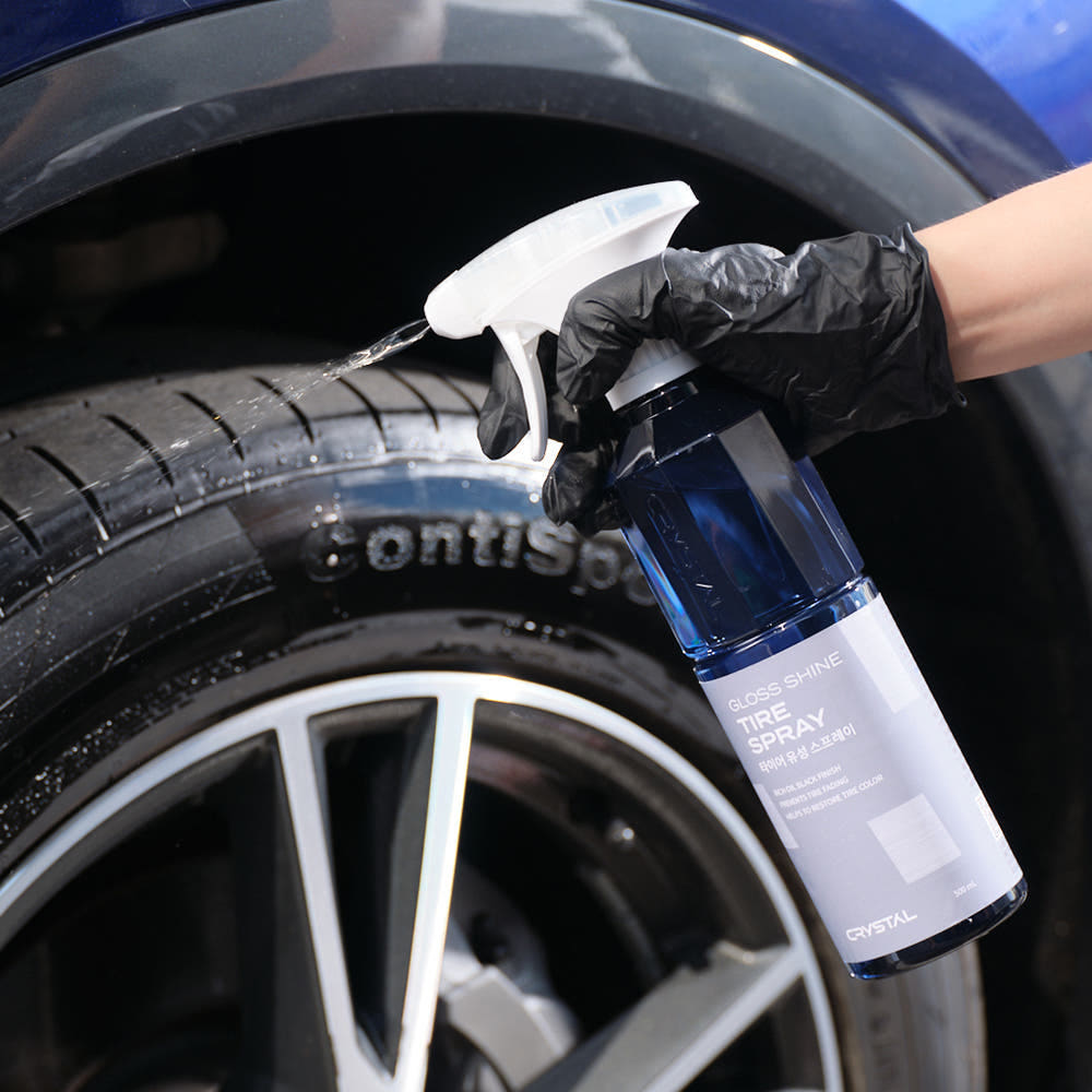 [불스원] 뉴 크리스탈 타이어 광택 갈변 노화방지 유성 스프레이 500ml