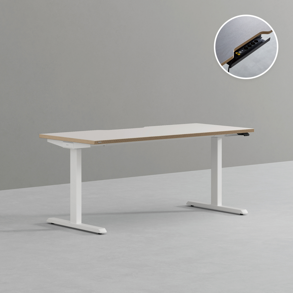 데스커 모션데스크 플러스 1600x700mm, 화이트 - 상세 이미지 3