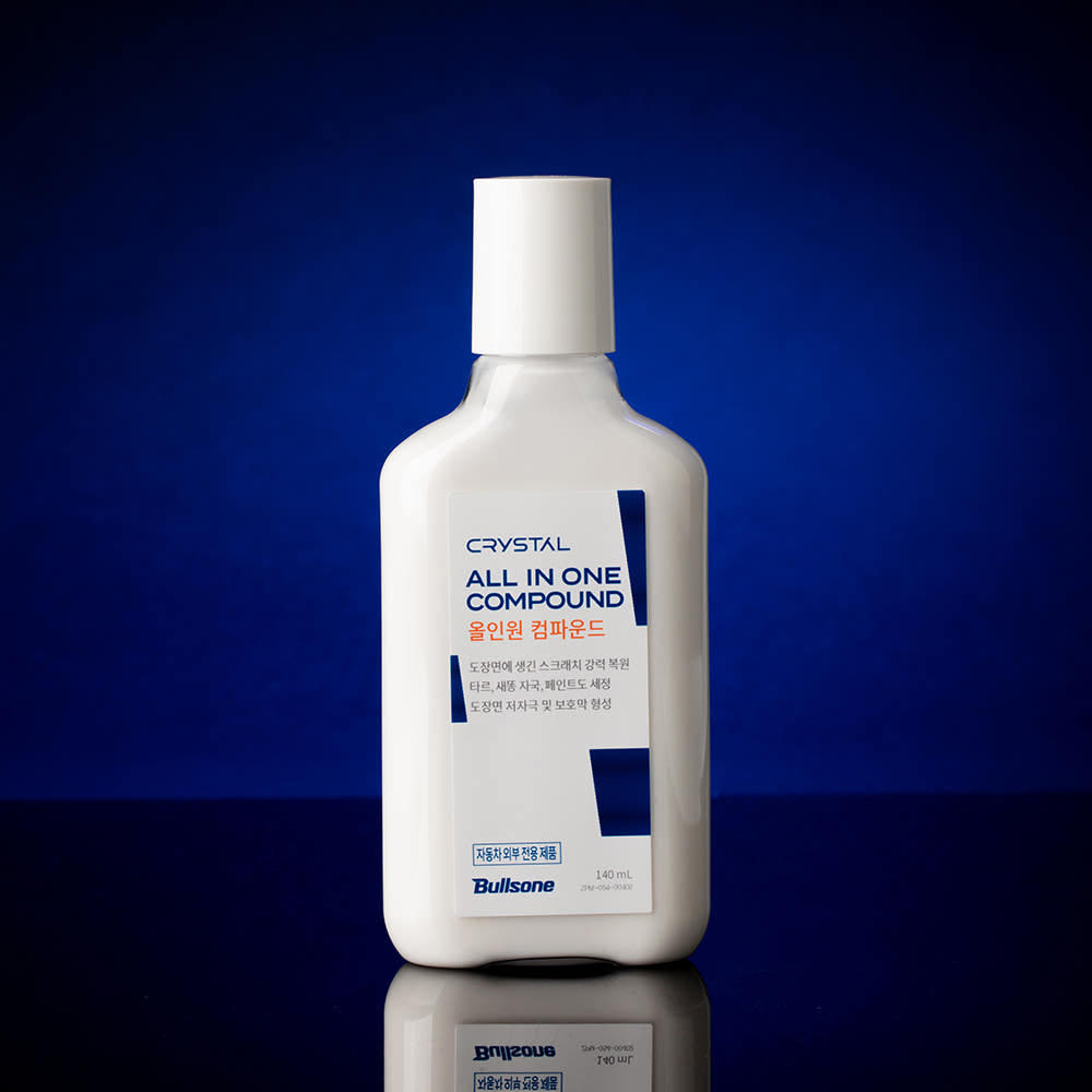 Bullsone공식몰 불스원 뉴 크리스탈 올인원 컴파운드 자동차 흠집 광택복원 140ml