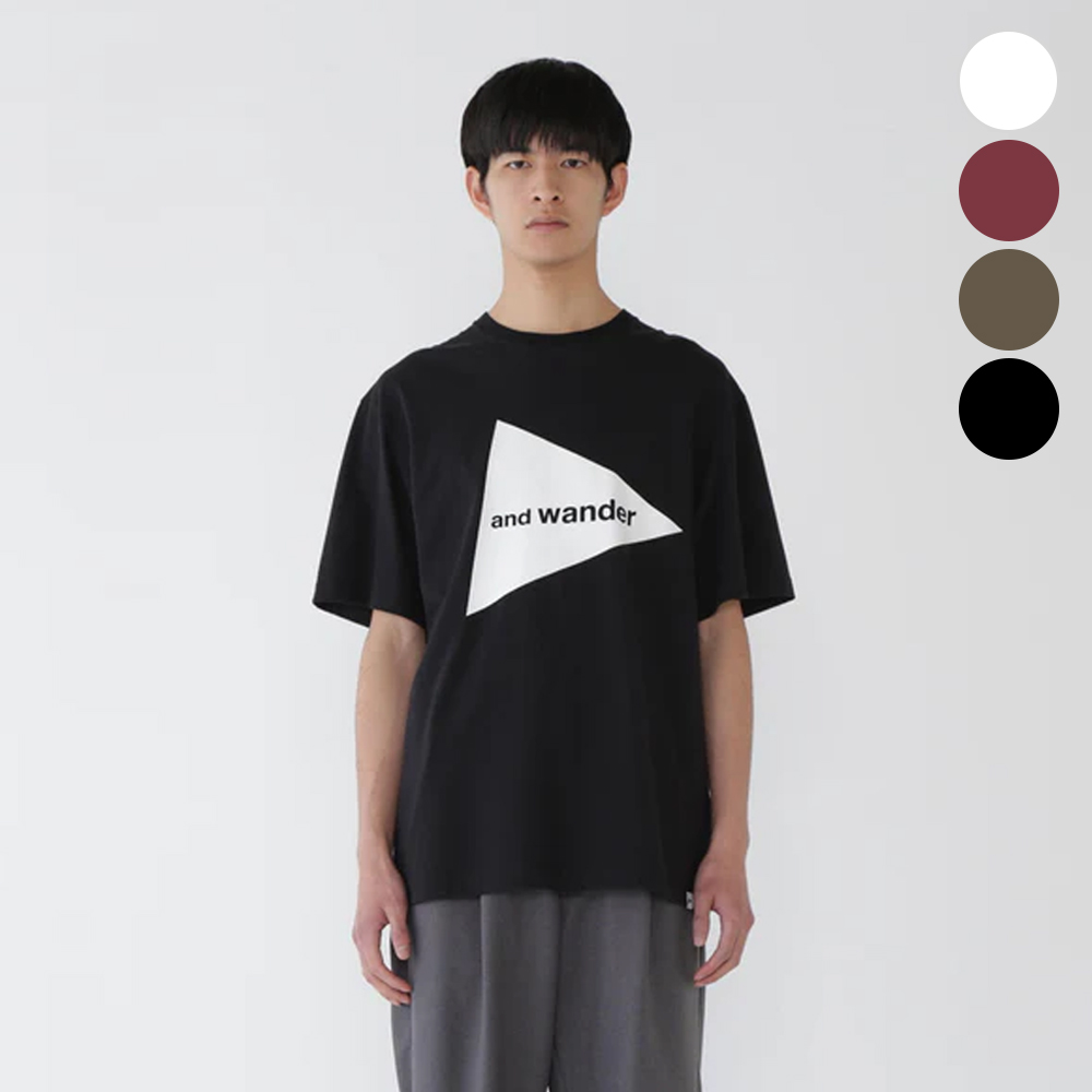 앤드원더 티셔츠 and wander logo SS T 남녀공용 5745284088 - 상품 이미지