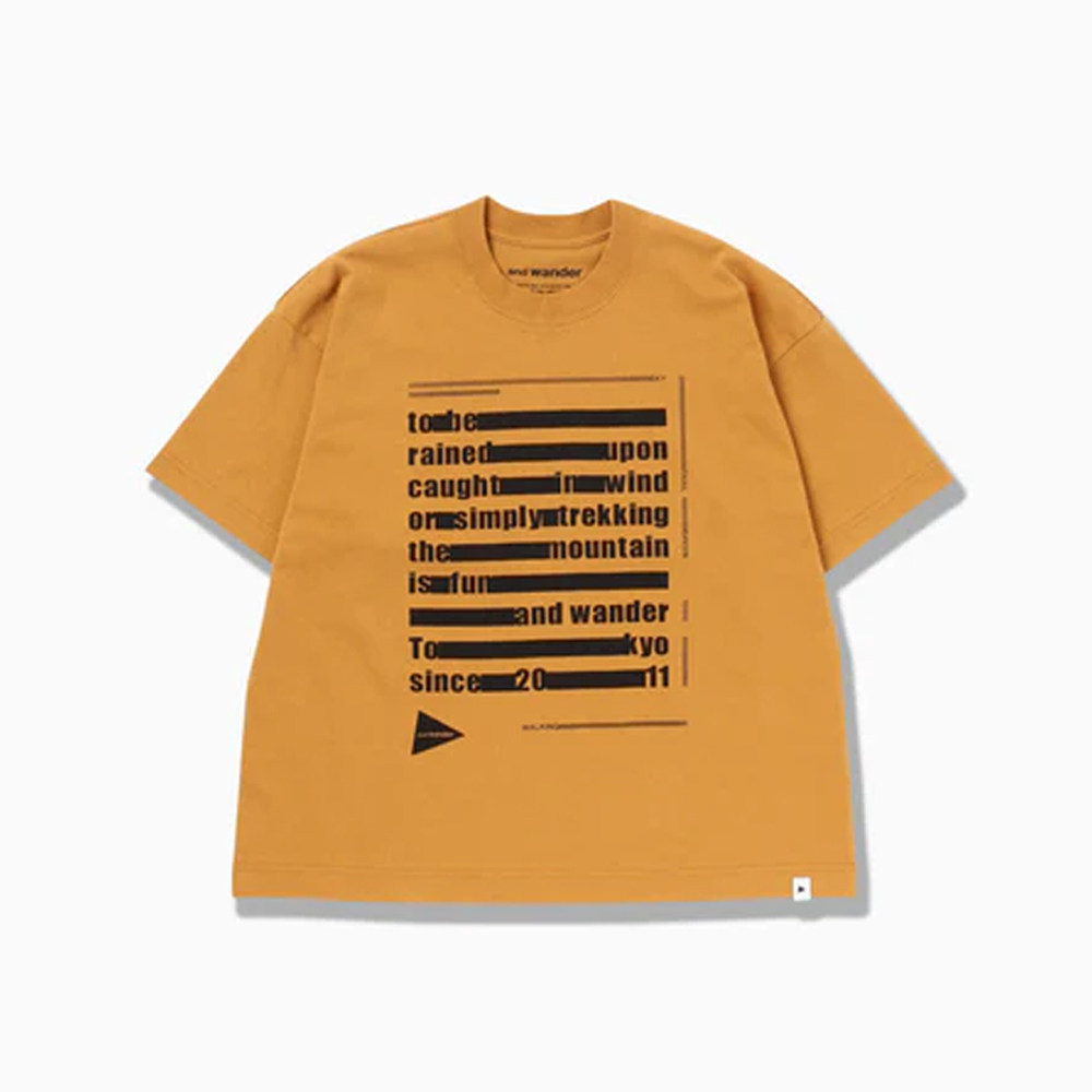 앤드원더 티셔츠 typography printed SS T 남녀공용 5745284090 - 상세 이미지 3