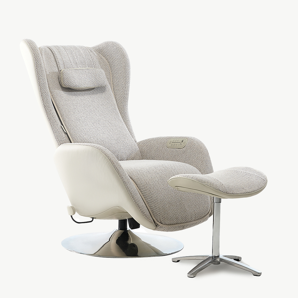 알트레스트 AL002 마사지 1인용 리클라이너 기능성 패브릭 안마의자 아이보리